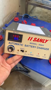 Máy Sạc Ắc Quy Thông Minh SANLY Lõi Đồng 12V-24V Có Chỉnh Dòng Sạc Tự Động Ngắt Khi Bình Đầy Cao Cấp