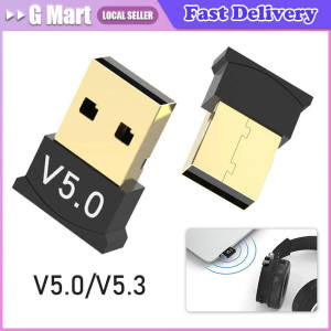 USB Bluetooth-Compatible 5.3/5.0 Adapter Support Windows 11/10/8.1 Music Receiver Adapter for Computer PC Laptop Earphone