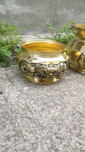 Tempat Dupa Buhur Kemenyan Bokor Hio Lo Naga Kuningan 1 Pcs