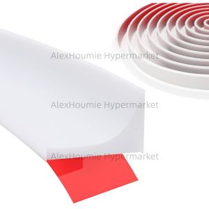 Shower Threshold Water Dam Barrier Collapsible Self-Adhesive Water Blocker Stopper for Floor Bathroom Kitchen Bathtub Sink