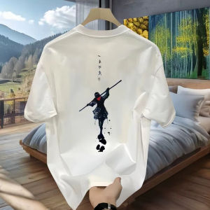 Trendy Pure Cotton Printed Short Sleeve T-Shirt Dungeons And Dragons Base Shirt Versatile Youthful Creative Interest
