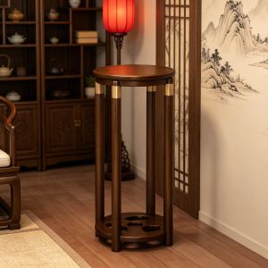 MINGZHIYIFAN | Chinese Style Wooden Flower Stand