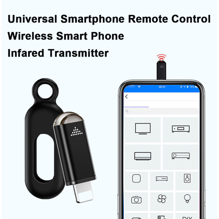 Smartphone Remote Control TypeC USB for iPhone IR Blasters Adapter