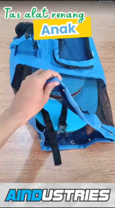 Tas Alat alat kursus Renang Anak Ransel Jaring Serut Perlengkapan Les Berenang anak Warna