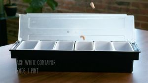 พิเศษ ภาชนะใส่เครื่องปรุงน้ำแข็งเย็น ที่ทำงานบ้านหรือร้านอาหาร