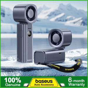 Baseus DT1 Handheld Desktop Fan เครื่องพัดลมตั้งโต๊ะความเร็วสูงแบบมือถือ สำหรับพัดลมทำความเย็นมินิพับได้ปรับได้ชาร์จไฟใหม่ได้ขนาดกะทัดรัด5สปีดสำหรับ Summer
