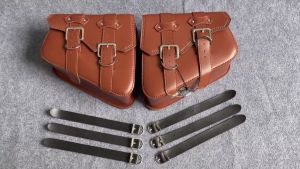 Cặp Túi Da Treo Hông Xe Motor Xe Máy 27cm