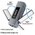 Foldable LED Table Lamp Rechargeable 1800mAh Portable Flashlight 7 Modes Emergency Telescopic Camping Magnetic Work Light. 