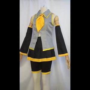Mesmerizer Akita Neru Uniform Cosplay Costume Anime V Home Virtual Hypnotist Dress With Detachable Sleeves and Accessories