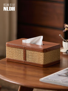 NALANDUOHAO | Vintage Rattan Tissue Box