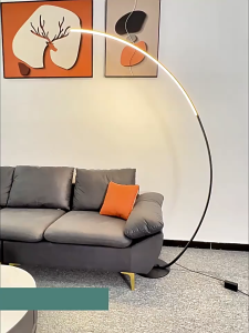 D087 đèn sàn sofa phòng khách phòng ngủ nghệ thuật đèn câu cá công LED bảo vệ mắt tối giản sáng tạo.