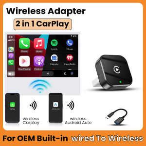 Wireless Android Auto Dongle Wireless CarPlay Adapter 2in1 AI Smart Box Car Intelligent Systems For Renault Skoda Hyundai Dacia