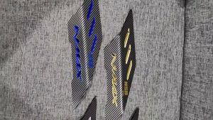 GARNISH KNALPOT NMAX NEW N-MAX NEO-NEO S TURBO TECH MAX 2020-2024 MOTIF CARBON MATERIAL AKRILIK