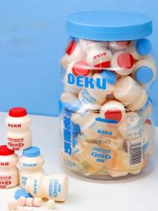 Trendy Old Yogurt Flavor Strawberry Original Taste Milk Candy Children Snacks No Sugar Food DeKu Traditional Candy Snacks
