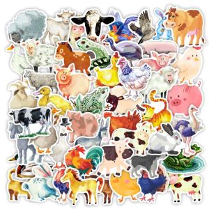 50Pcs Farm Animals Stickers For Suitcase Skateboard Laptop Luggage Fridge Phone Car Styling DIY Decal Pegatinas