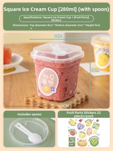 MEIDI | Disposable Lidded Dessert Cup For Budin