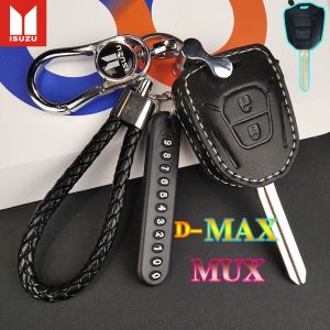 เคสกุญแจรถ Isuzu เคสรีโมทกุญแจรถยนต์ สําหรับ Isuzu ปลอกกุญแจรถ D-MAX/เคสกุญแจรถ MU-X เหมาะสําหรับพวงกุญแจหุ้มกุญแจ