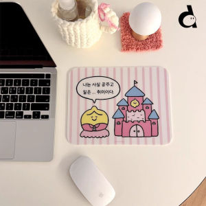 Korean Ins Pink Stripe Cute PU Leather Desk Pad Protector Non-Slip Large Mouse Pad Pc Home &Office Desk Pad Laptop Keyboard Mat