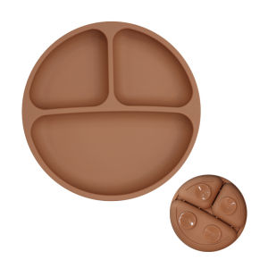 Silicone Tableware Childrens Dinner Plate Divided Dinner Plate Auxiliary Training Tableware Set Snack Bowl