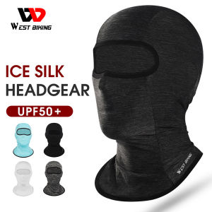 WEST BIKING หมวกสําหรับปั่นจักรยานเล่นกีฬาหน้ากากป้องกันแสง UV หายใจได้สะดวกผ้าวิสคอสกันลมหมวกสวมศีรษะปั่นจักรยานสําหรับผู้ชายผู้หญิง