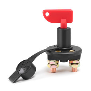 RYSJM | 12V 24V Car Power Main Switch Cut Off Battery Isolator Disconnector With Key Cut Off Battery For Truck Boat RV