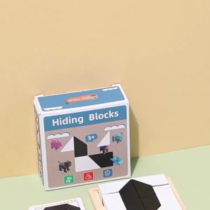 Building Blocks Puzzle Educational Toys For Kids Wooden Hidden Building Block Learning For Kids