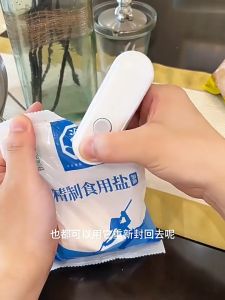 Mini Sealer for Plastic Bags with Cutter Rechargeable Plastic Packaging Bags Sealer for Polvoron Sealer Food Snacks Food