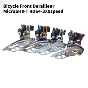 MicorSHIFT MTB Bicycle Front Derailleurs Mountain Bike Clamping Ring 3* 9 Speed RD-64 BIKE Front Derailleur Shifters Bike Parts