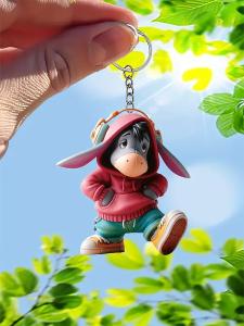 1 cartoon style donkey pendant suitable for bag decoration and keychain decoration perfect for Christmas gifts and daily use
