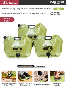 BSWOLF | Portable Water Storage Bag with Spout use for Outdoor Activities
