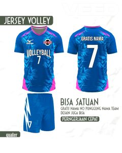 KAOS JERSEY VOLI FREE COSTUME GRATIS NAMA NO LOGO TEAM DAN NAMA TEAM (NEW)