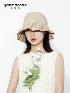 หมวกชาวประมงฤดูร้อนสำหรับผู้หญิง หมวกกันแดดแบบพับได้บาง หมวกกันแดดขนาดใหญ่ หมวกทรงกลม สไตล์ลำลอง หมวกทรงกลม หมวกทรงกลม