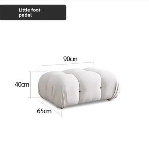 Cream Style Camaleonda Scandinavian Small Apartment Tofu Block Cashmere Module Clouds Pack Bread Sofa