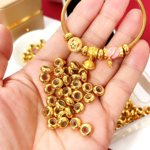 Gold Silicone Positioning Beads Bracelet Accessories Anti-slip Spacer Rings Fashion Jewelry Parts And Components Hand Chain