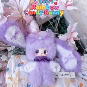 52TOYS | Babythree Liila Rainbow Candy Bunny Series Blind Box Soft And Comfortable Cute Car Pendant Decoration Mystery Box Surprise Gifts