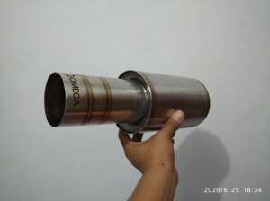 Knalpot mobil Omega Stainles Jazz brio avanza xenia jeep corolla rush vitara dll