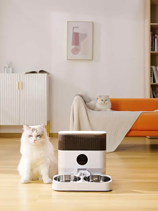 "Local Stock" Automatic Feeder for Cats and Dogs Intelligent Cat Food 10s Voice Reminder up to 80 Servings and 4 Meals a Day for Cat and Dog 5 L