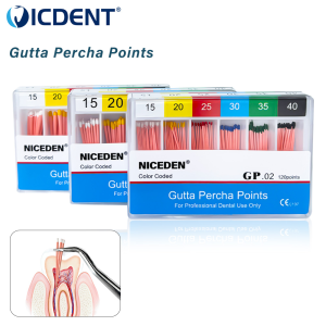 1Box Dental Filling Materials Taper 02 04 06 GP Absorbent Paper Point PP Dental Gutta Percha Points For Dentist Use Dentistry Materials Tools