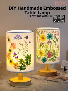 DIY Material Pressed Flower Lamp Night Light