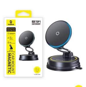 Baseus PrimeTrip VC2 Flex Pro Magnetic Wireless Car charger Mount Suction Cup Version