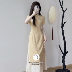 Huakai Zhixia | Pink Traditional Chinese Dress Young Lady Cheongsam