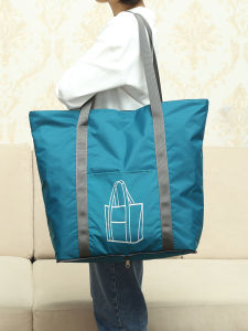 กระเป๋าเดินทางพับได้เบาทันสมัยขนาดใหญ่สำหรับใส่เอกสาร กระเป๋าถือใส่เสื้อผ้าแบบมีซิปแบบมีสายสะพายไหล่ข้างเดียวสำหรับการเดินทาง