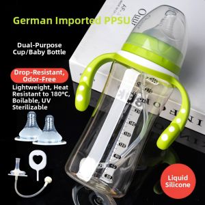 ZHANDONG | Anti-Colic Drop-Resistant Wide Mouth PPSU Baby Bottle 1 Year+