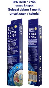 Ribbon 8758 / 7755 / Ribbon LX-310 / LQ-310 EPN Pita Refill Compatible Printer Epson LX300 LX-300 LQ310 LX300+ LX300+II LQ300+II 8750 7754 Dot Matrix