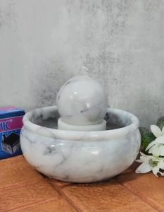 ชุดน้ำพุน้ำล้นหินอ่อนแท้เสริมมงคลฮวงจุ้ย