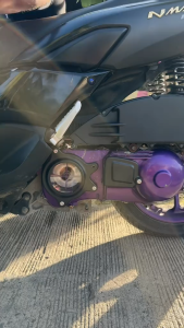 HOTSPEED Nmax V2 Transparent Acrylic CVT Cover With LED Light Box And Bolts Aerox V2 Pulley Cover