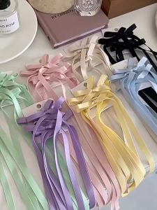 Phong Cách Hàn Quốc Thời Trang Vải Ruy Băng Kẹp Tóc Cho Nữ Cô Gái Ngọt Nơ Kẹp Tóc Barrettes Phụ Kiện Tóc