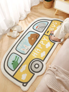 Living Room Carpet Bedside Rug Home Use Childrens Room Cashmere Simulation Carpet Study Anti-Slip Carpet Cat Lick Texture