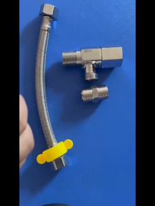 สายน้ำเครื่องซักผ้า สายน้ำเข้า ท่อน้ำประปาเครื่องทำน้ำอุ่น ทนความร้อนสูง ไม่ลอกออก ทนต่อการดัดงอ ท่อ 4 ทาง สแตนเลส