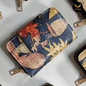 [VALQO] KIONA Dompet Kulit Sapi Wanita 13 Kartu 2 Foto Slot Resleting Dompet wanita Dompet kecil Dompet Pendek